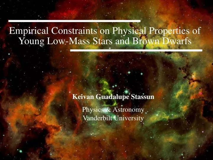 empirical constraints on physical properties of young low mass stars and brown dwarfs