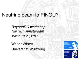 Neutrino beam to PINGU?