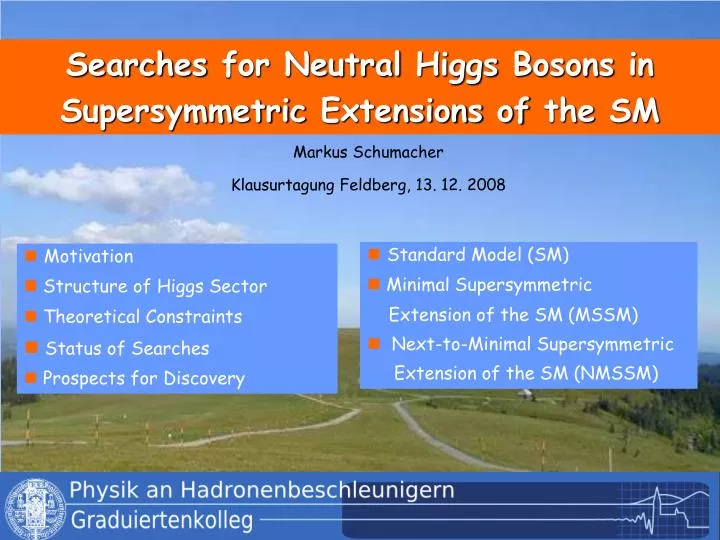 searches for neutral higgs bosons in supersymmetric extensions of the sm
