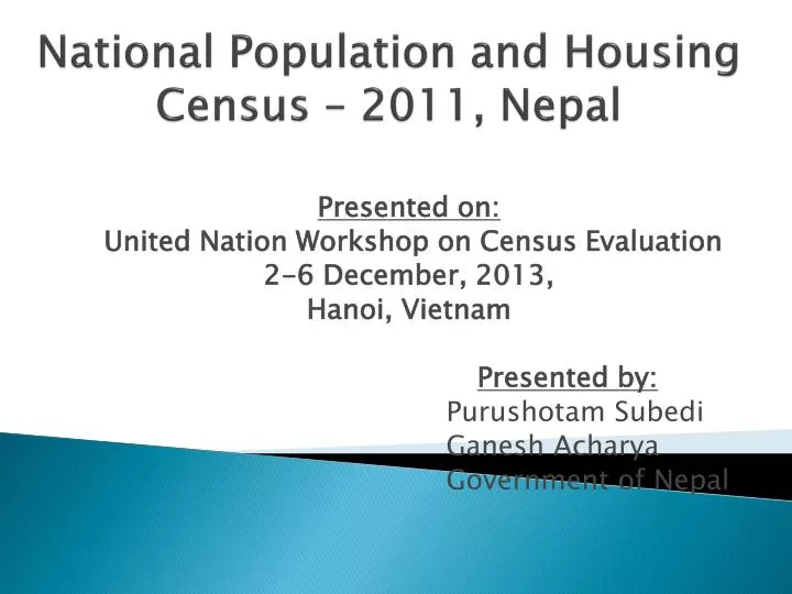 national population and housing census 2011 nepal