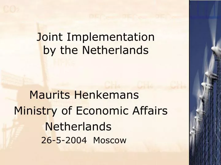 joint implementation by the netherlands