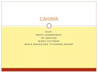 cahaya