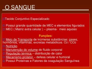 o sangue