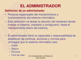 el administrador