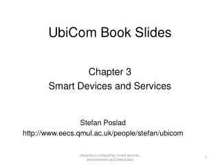 UbiCom Book Slides
