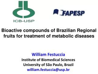 Bioactive compounds of Brazilian Regional fruits for treatment of metabolic diseases