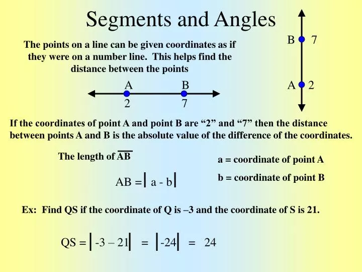 segments and angles