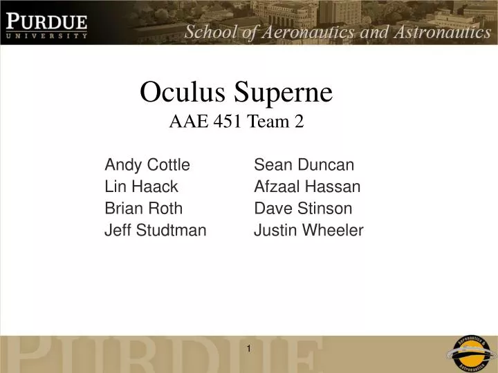 oculus superne aae 451 team 2