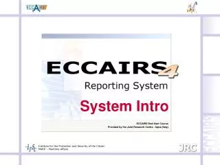 ECCAIRS End-User Course Provided by the Joint Research Centre - Ispra (Italy)