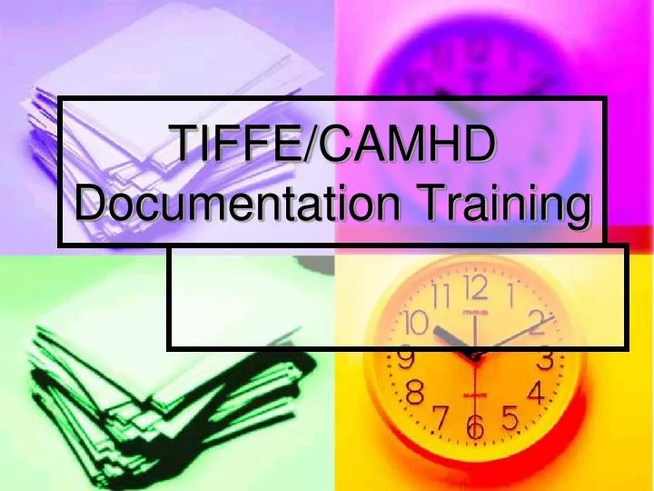 tiffe camhd documentation training