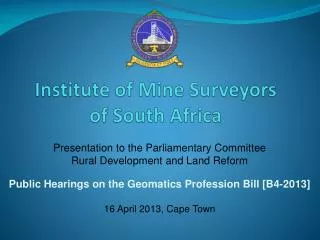 Institute of Mine Surveyors of South Africa