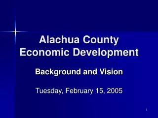 Alachua County Economic Development
