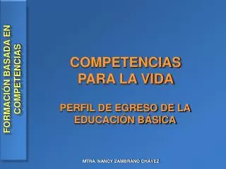 competencias para la vida