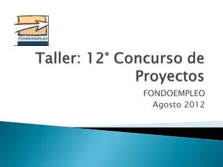 taller 12 concurso de proyectos