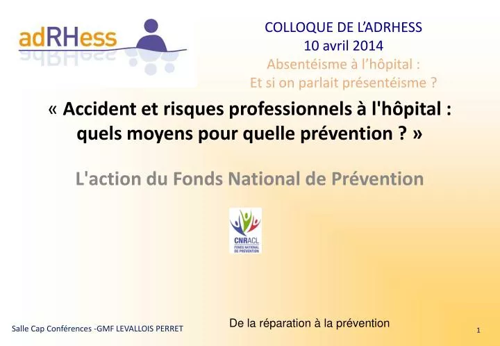 accident et risques professionnels l h pital quels moyens pour quelle pr vention