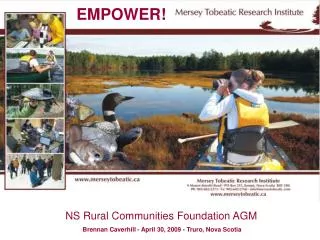 NS Rural Communities Foundation AGM Brennan Caverhill - April 30, 2009 - Truro, Nova Scotia