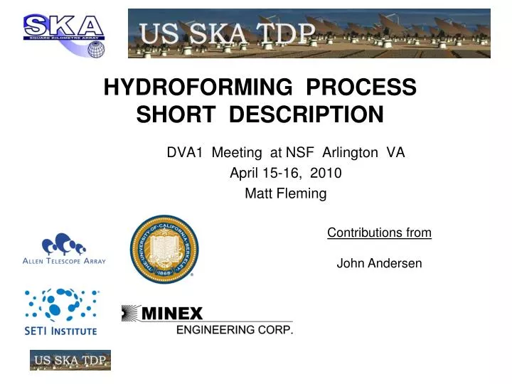 hydroforming process short description