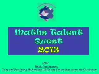 Maths Talent Quest 2013