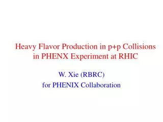 Heavy Flavor Production in p+p Collisions in PHENX Experiment at RHIC