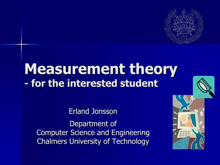 measurement theory for the interested student