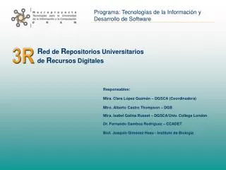 r ed de r epositorios universitarios de r ecursos digitales