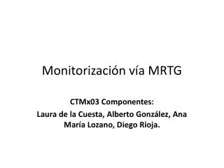 monitorizaci n v a mrtg