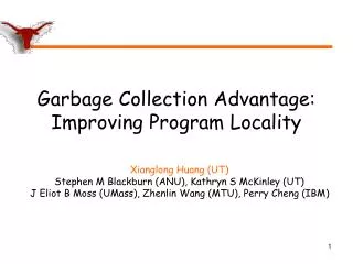 Garbage Collection Advantage: Improving Program Locality