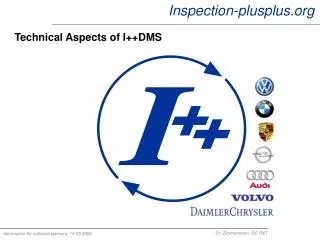 Technical Aspects of I++DMS