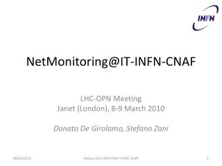 NetMonitoring@IT-INFN-CNAF