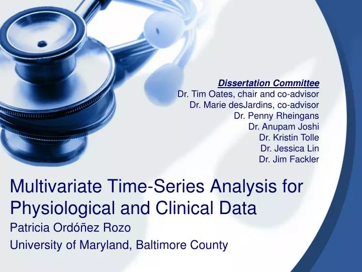multivariate time series analysis for physiological and clinical data
