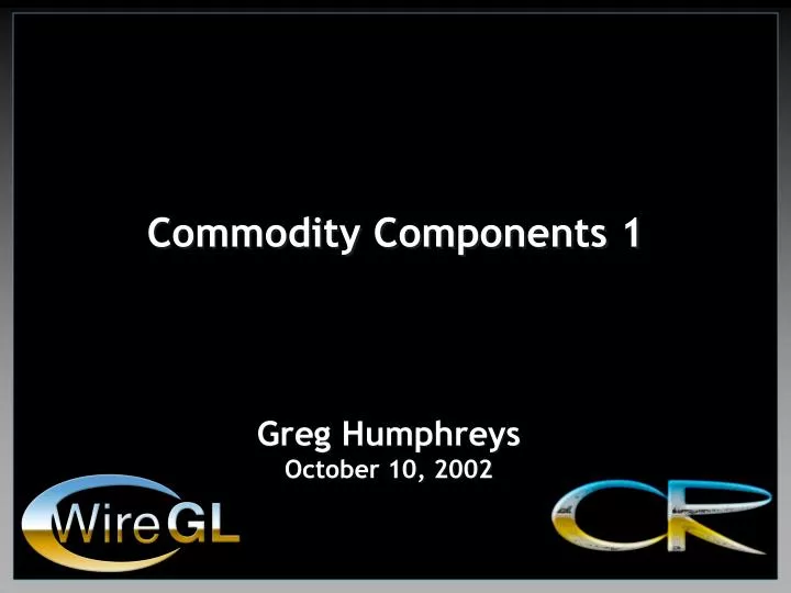 commodity components 1