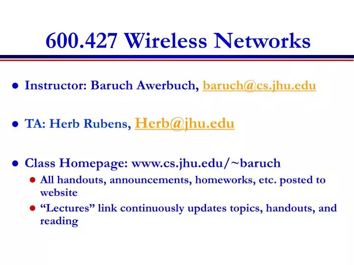 600 427 wireless networks