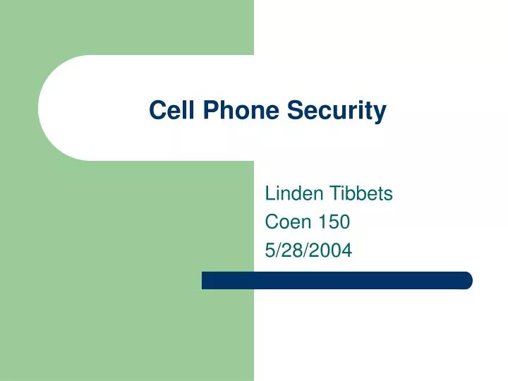 cell phone security