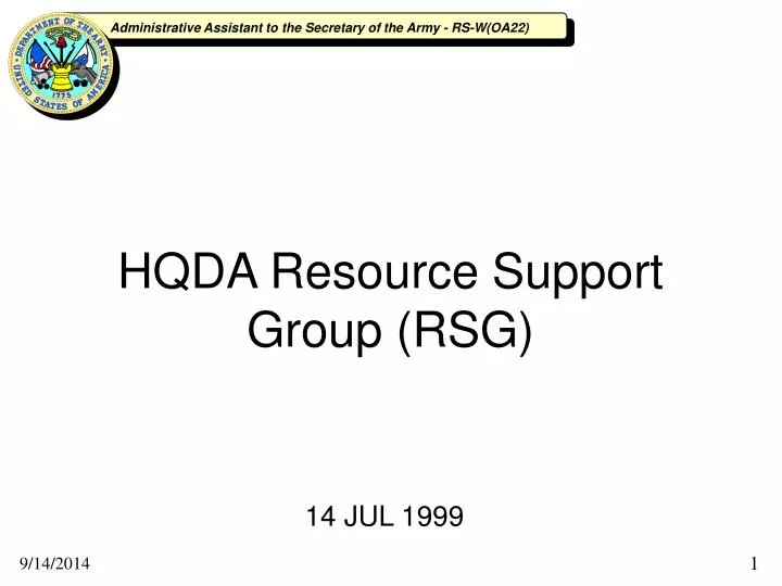 hqda resource support group rsg