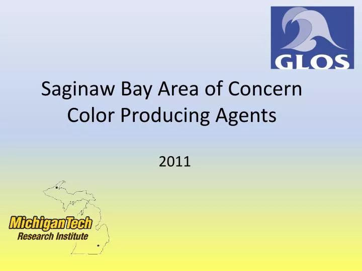 saginaw bay area of concern color producing agents