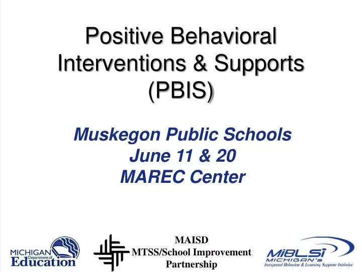 positive behavioral interventions supports pbis