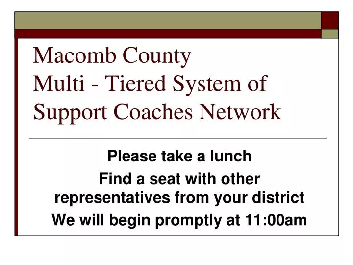 macomb county multi tiered system of support coaches network