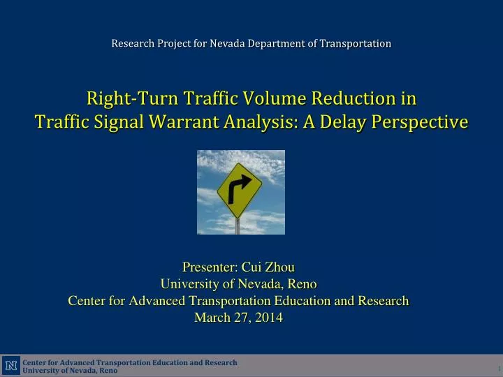 right turn traffic volume reduction in traffic signal warrant analysis a delay perspective