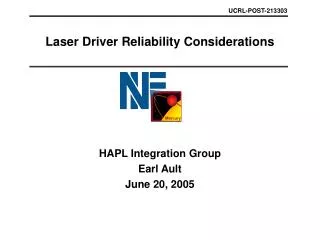 Laser Driver Reliability Considerations