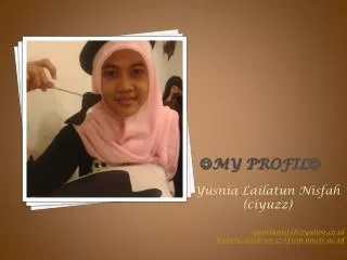 my profil