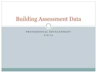 Building Assessment Data