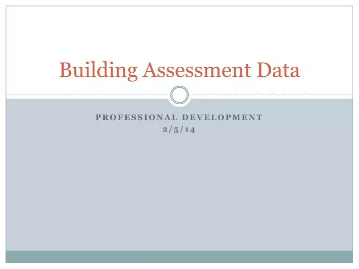 building assessment data