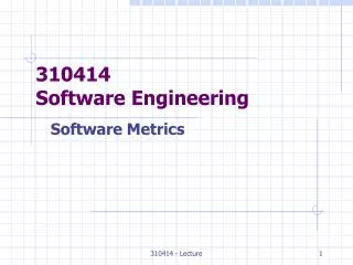 310414 software engineering