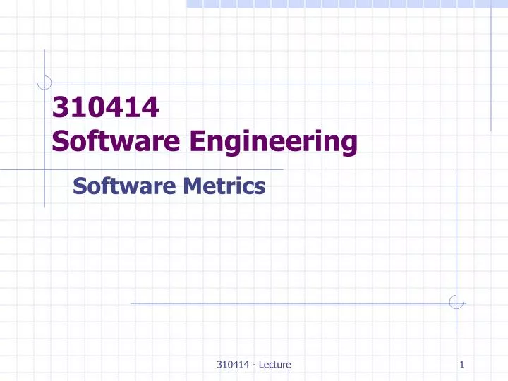 310414 software engineering