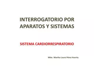 interrogatorio por aparatos y sistemas