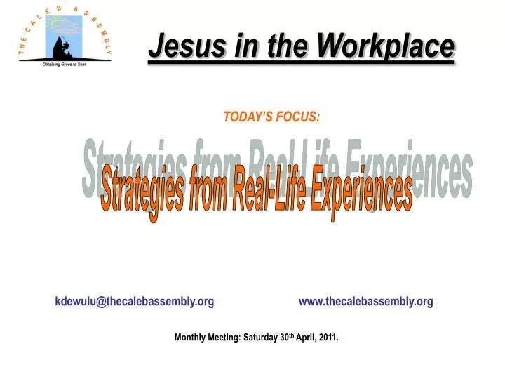 jesus in the workplace