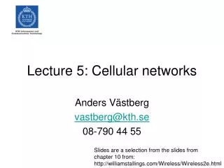lecture 5 cellular networks
