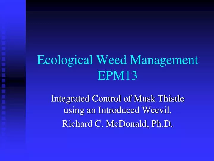ecological weed management epm13