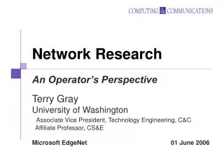 Network Research
