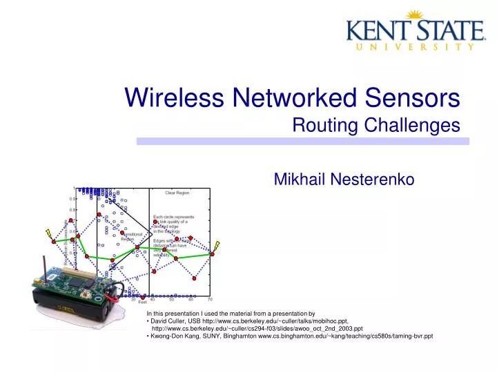 wireless networked sensors routing challenges